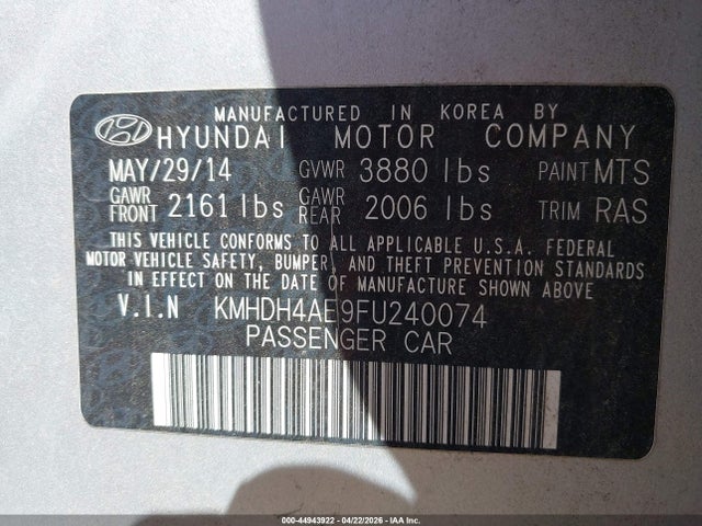 HYUNDAI ELANTRA SE - 9