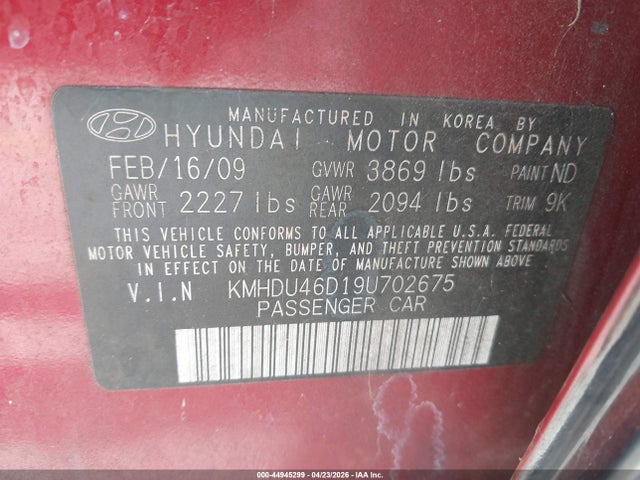 HYUNDAI ELANTRA GLS - 9