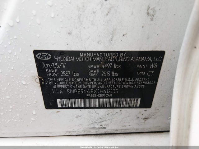 2018 HYUNDAI SONATA SPORT 9