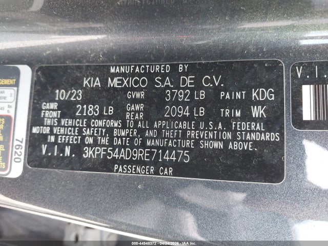 2024 KIA FORTE GT-LINE photo 9