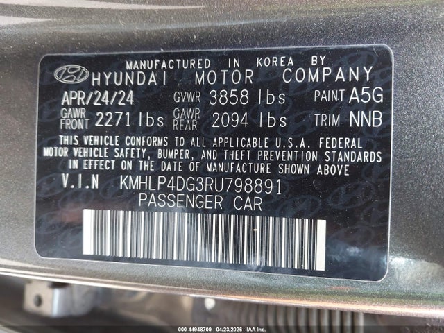 HYUNDAI ELANTRA LIMITED - 9