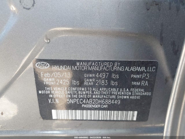 HYUNDAI SONATA LIMITED 2.0T - 9