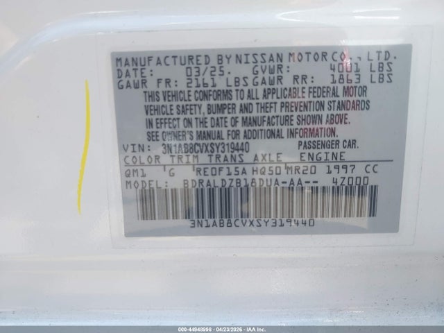 2025 NISSAN SENTRA SV 9