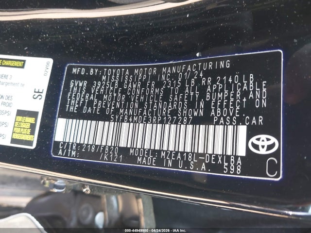 صورة 9 لـ 2024 Toyota COROLLA LE