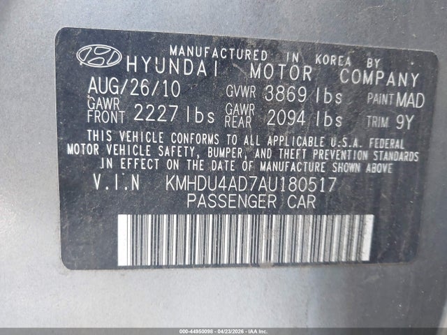 HYUNDAI ELANTRA GLS - 9
