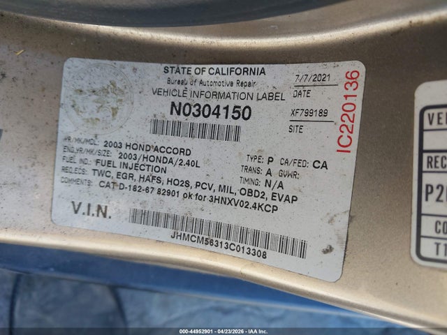 HONDA ACCORD 2.4 LX - 9