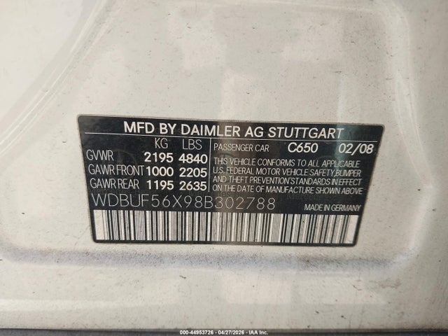 2008 Mercedes-BENZ E 350 照片 9