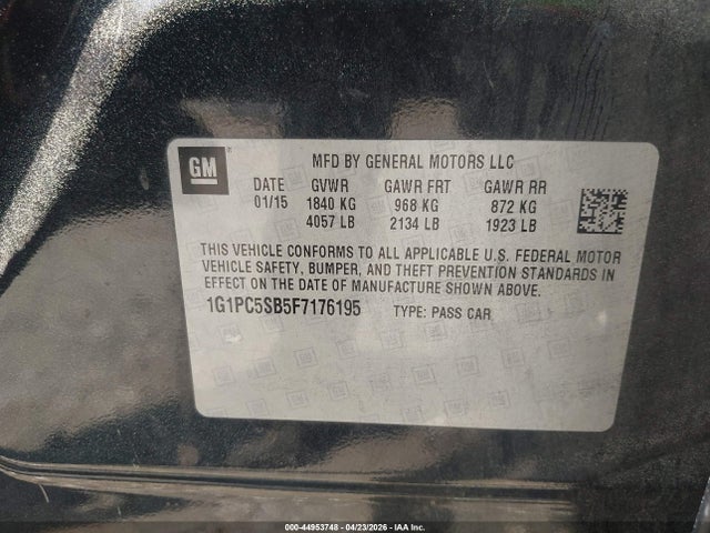 CHEVROLET CRUZE 1LT AUTO - 9