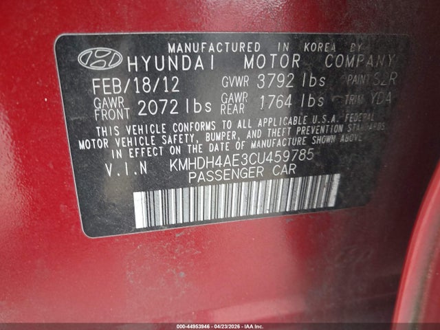 HYUNDAI ELANTRA GLS (ULSAN PLANT)/LIMITED (ULSAN PLANT) - 9