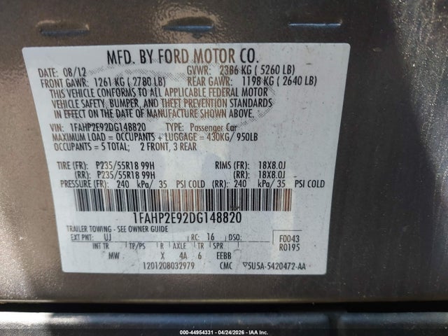 FORD TAURUS SEL - 9