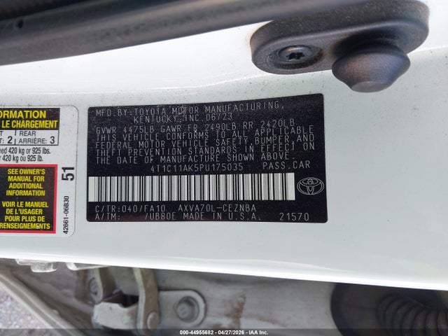 2023 Toyota CAMRY LE 照片 9