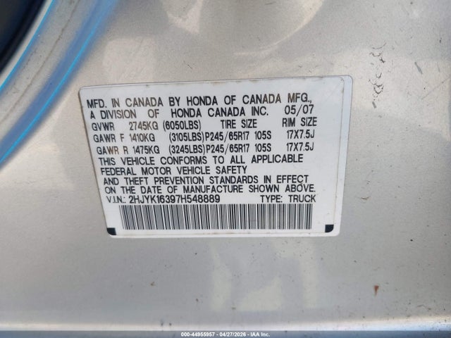 HONDA RIDGELINE - 9