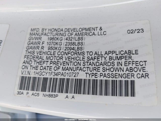 صورة 9 لـ 2023 Honda ACCORD EX