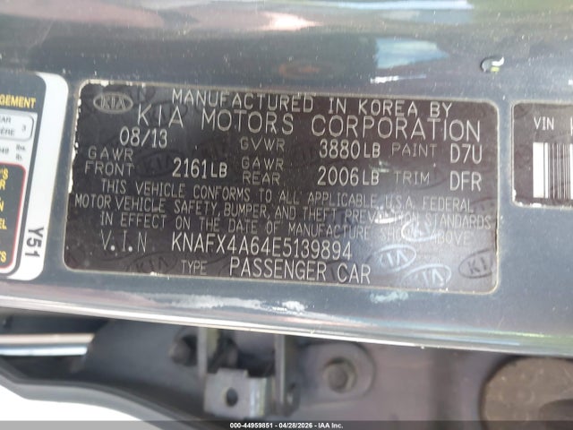 2014 KIA FORTE LX 照片 9