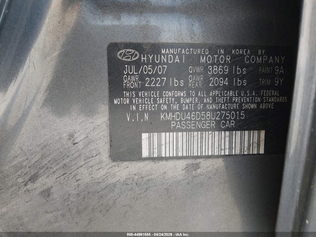 HYUNDAI ELANTRA GLS/SE - 9