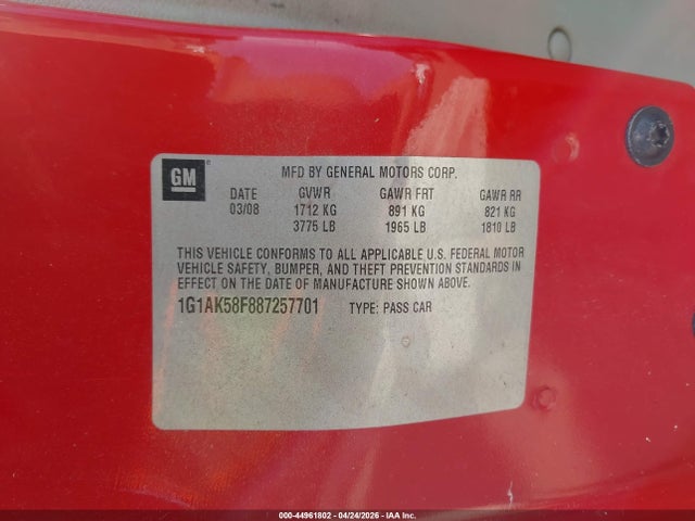 CHEVROLET COBALT LS - 9