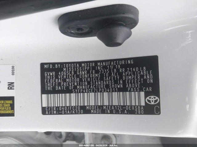 2020 Toyota COROLLA SE 照片 9