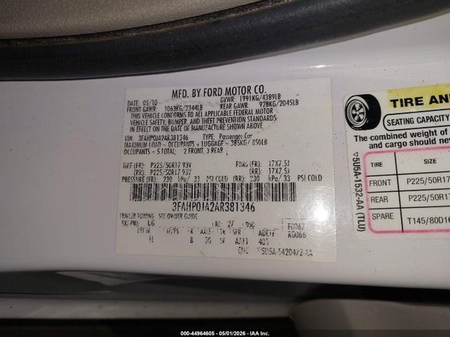 FORD FUSION SEL - 9
