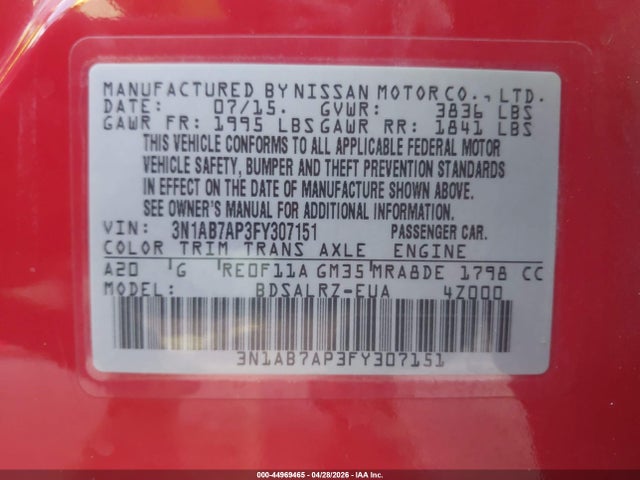 NISSAN SENTRA SR - 9