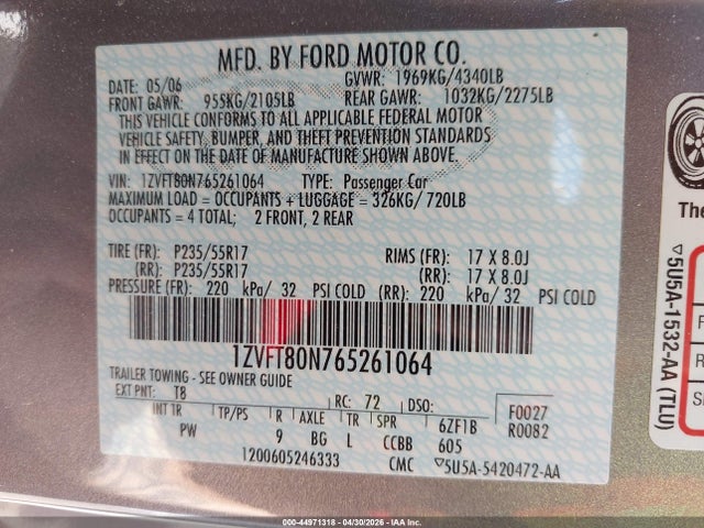 صورة 9 لـ 2006 FORD MUSTANG V6