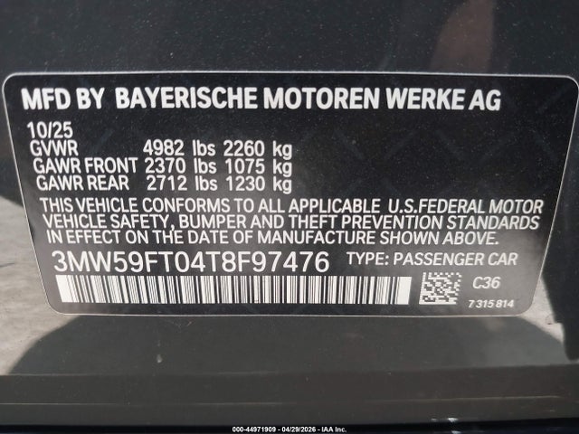 2026 BMW M340I NA photo 9
