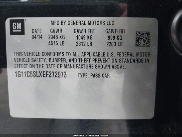 2014 Chevrolet MALIBU 1LT 照片 9