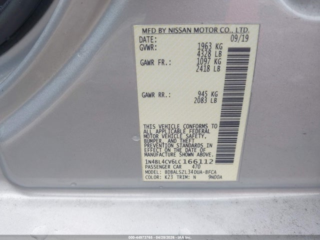 صورة 9 لـ 2020 Nissan ALTIMA SR FWD