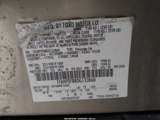 FORD TAURUS LIMITED - 9