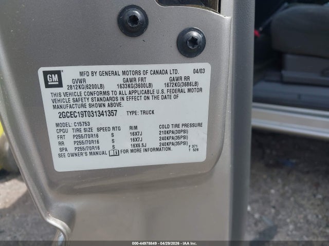 2003 Chevrolet SILVERADO 1500 LS 照片 9