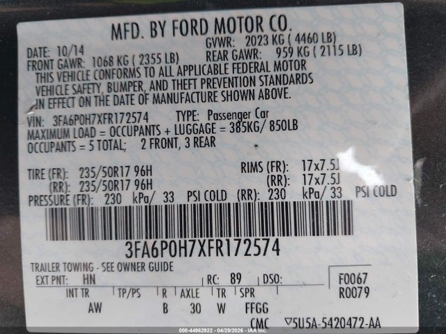 FORD FUSION SE - 9