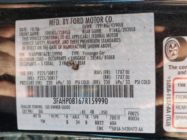 FORD FUSION SEL - 9