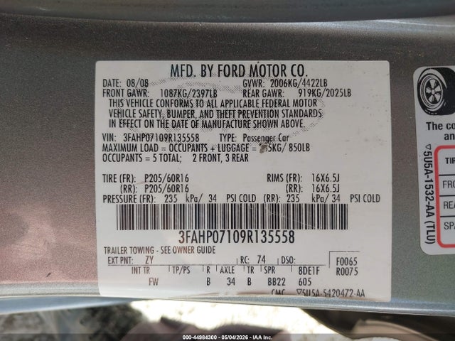 FORD FUSION SE - 9