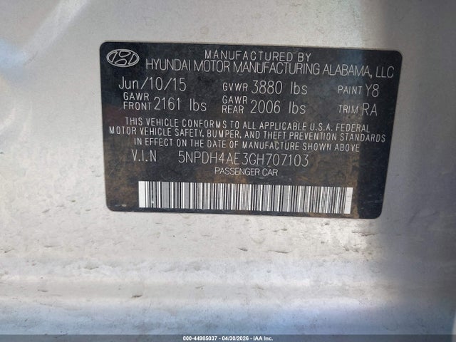 صورة 9 لـ 2016 Hyundai ELANTRA SE
