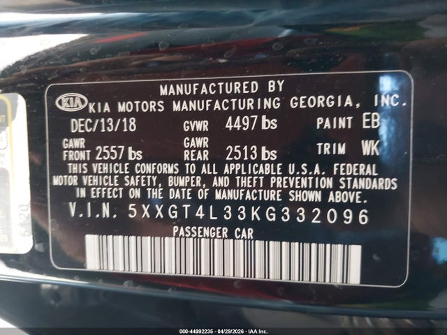 2019 KIA OPTIMA LX 照片 9