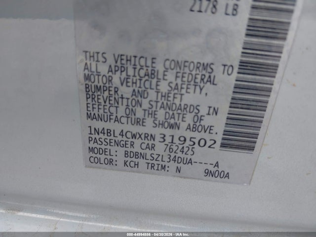 2024 Nissan ALTIMA SR INTELLIGENT AWD photo 9