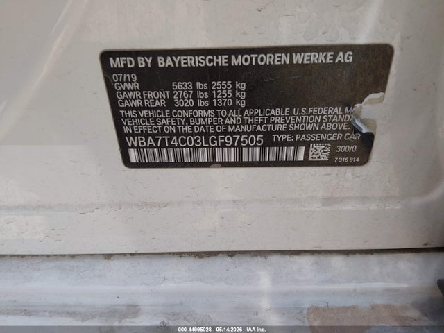 2020 BMW 740I XDRIVE 照片 9