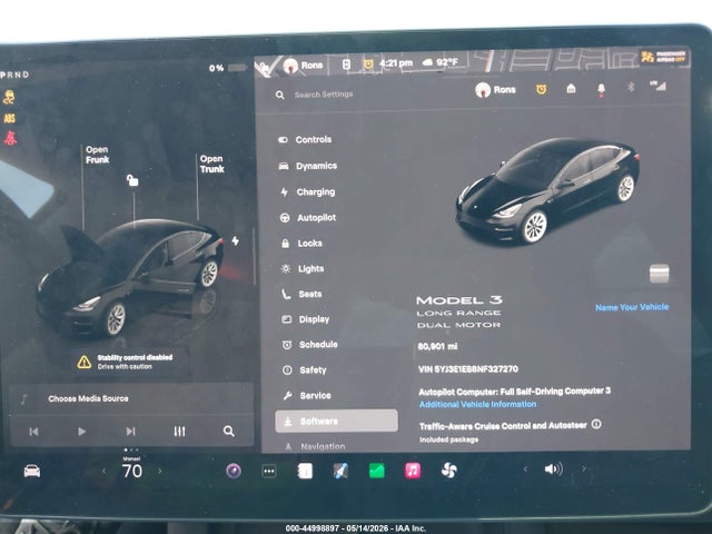 2022 Tesla MODEL 3 LONG RANGE DUAL MOTOR ALL-WHEEL DRIVE — фото 7
