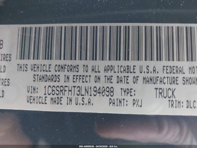 2020 RAM 1500 LIMITED 4X4 5'7 BOX — фото 9
