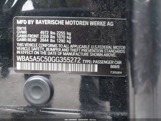 2016 BMW 528I photo 9