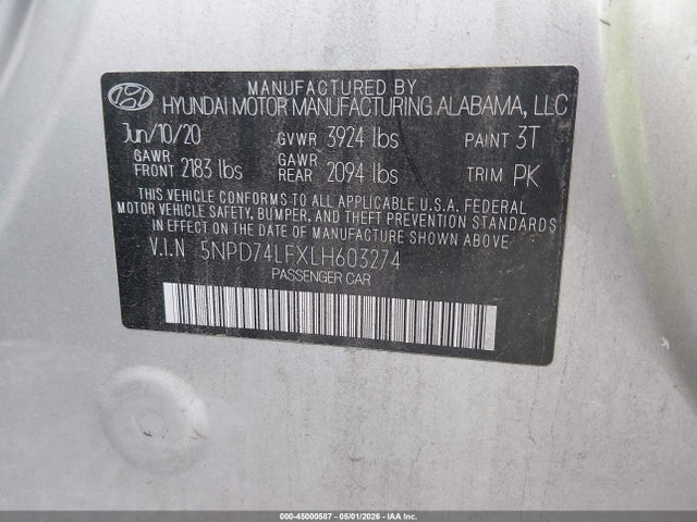 2020 Hyundai ELANTRA SE 照片 9