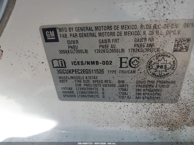 صورة 9 لـ 2014 Chevrolet SILVERADO 1500 WORK TRUCK 1WT/WORK TRUCK 2WT