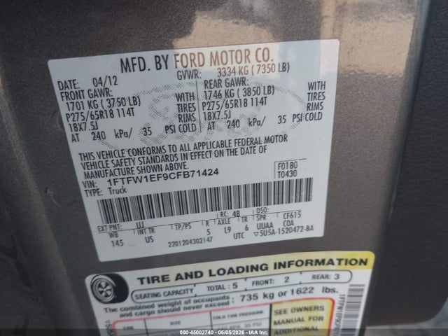 FORD F-150 XLT - 9
