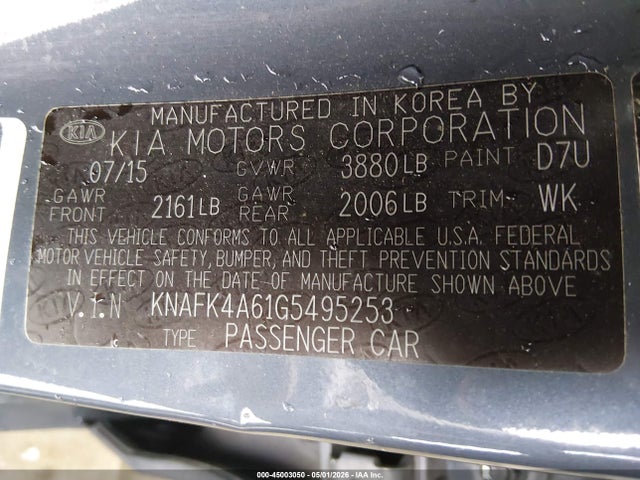 2016 KIA FORTE LX 照片 9