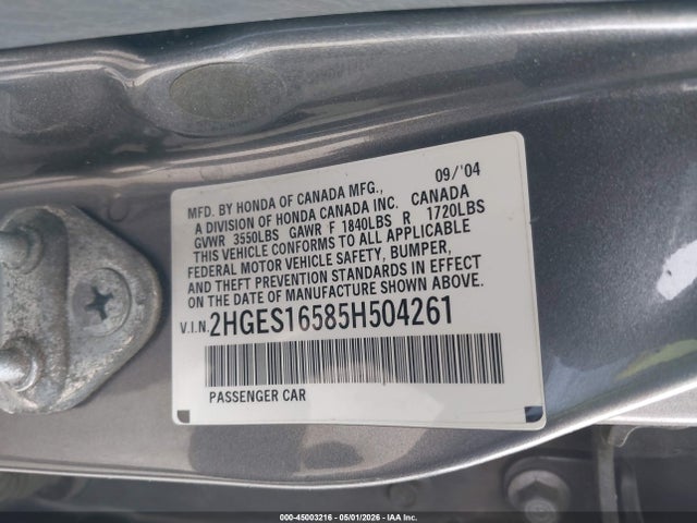 صورة 9 لـ 2005 Honda CIVIC LX