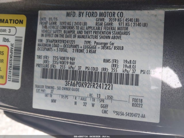 FORD FUSION TITANIUM - 9