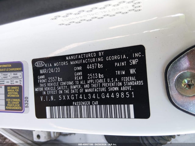 صورة مصغرة 9 لـ 2020 KIA OPTIMA SE
