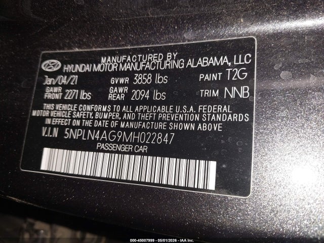 صورة 9 لـ 2021 Hyundai ELANTRA SEL