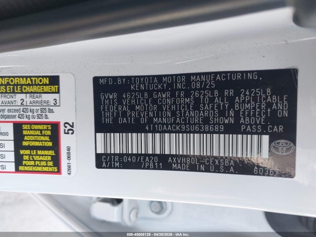 2025 Toyota CAMRY SE photo 9