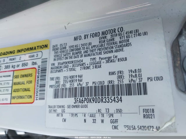 FORD FUSION TITANIUM - 9