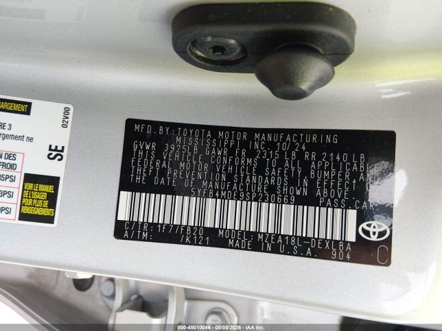 صورة 9 لـ 2025 Toyota COROLLA LE
